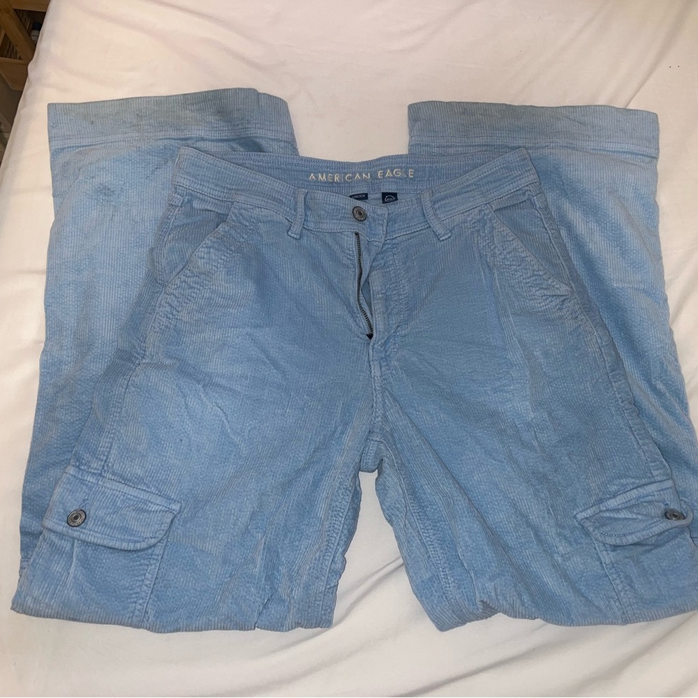 Light Blue Corduroy Pants